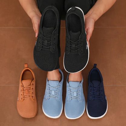 Wide Toe Sneakers — Gray