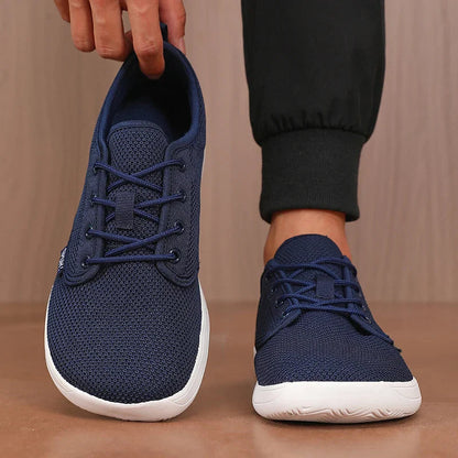 Wide Toe Sneakers — Navy Blue