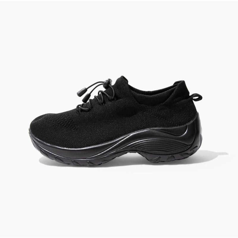 Ortho Stretch Cushion Shoes — Midnight Black