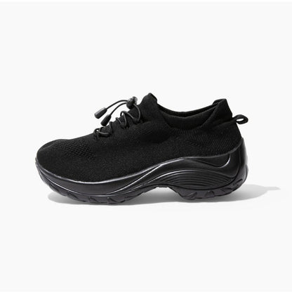 Ortho Stretch Cushion Shoes — Midnight Black
